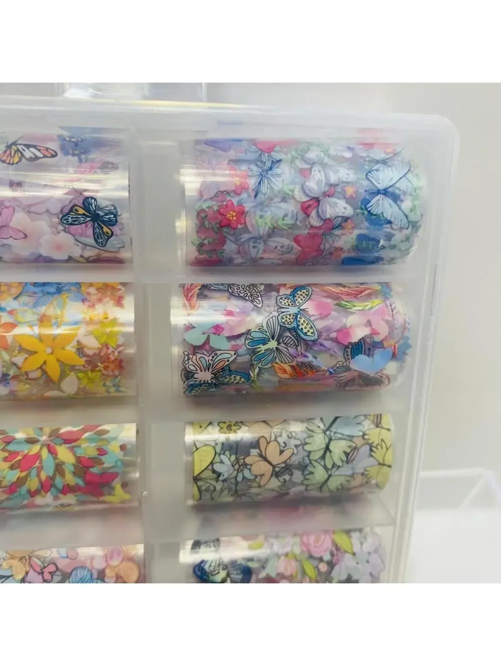 10 Rolls Nail Transfers Deco Art For Nails in Case Brand New